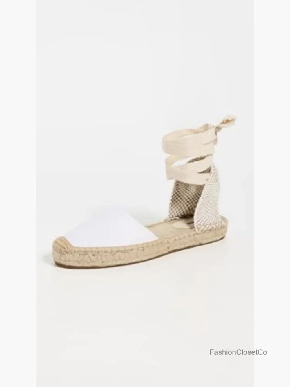 Women's Platform Wedge Espadrilles, Lace-Up Ankle Strap, Rubber Sole